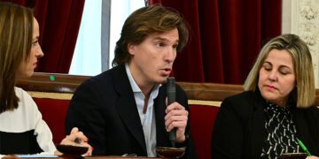El concejal Pablo Otero en un pasado pleno / FOTO: Eulogio García