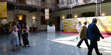 El patio del Palacio de Congresos durante uno de los eventos de 2023 / FOTO: Eulogio García