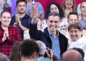 Sánchez en un acto de la campaña electoral vasca / FOTO: PSOE