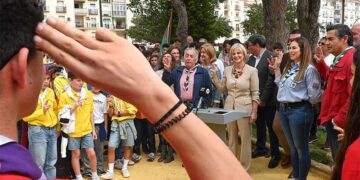 Ritual scout en la inauguración del Parque Scout / FOTO: Ayto.