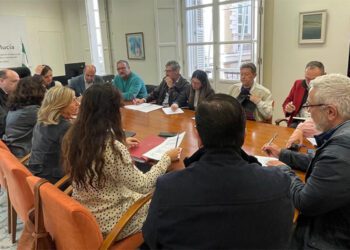 Un momento de la reunión inacabada del pasado febrero / FOTO: Junta