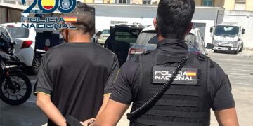 Un momento de la detención / FOTO: Policía Nacional