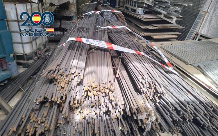 Parte del material recuperado / FOTO: Policía Nacional
