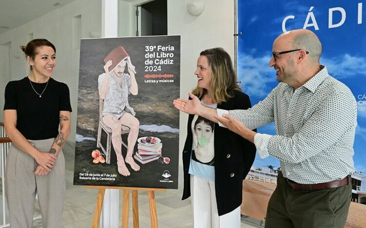 Junto con el cartel de la Feria 2024 / FOTO: Eulogio García