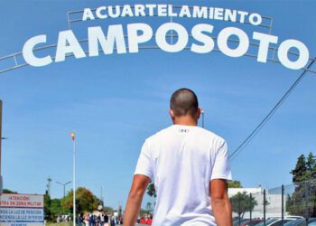 Futuro soldado a las puertas de Camposoto / FOTO: Ministerio de Defensa