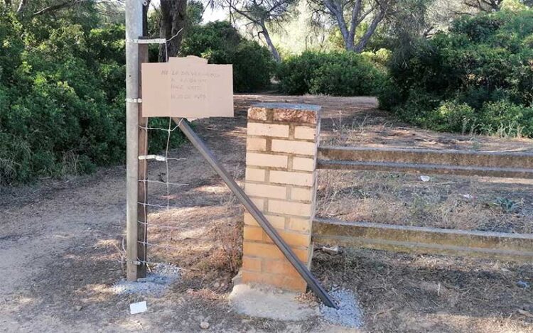 Parte del tramo vandalizado / FOTO: Ayto.