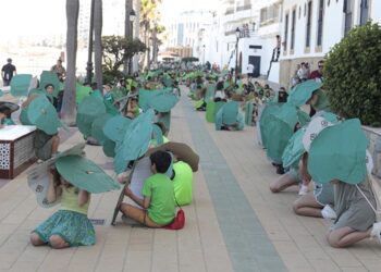 Un momento de la performance escolar / FOTO: Ayto.