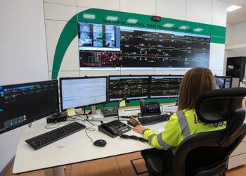 En el centro de control del Trambahía en Pelagatos / FOTO: Junta