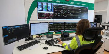 En el centro de control del Trambahía en Pelagatos / FOTO: Junta