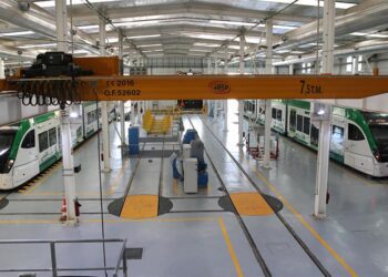 Talleres del Trambahía en Pelagatos / FOTO: Junta