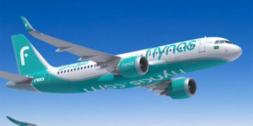 Uno de los aviones de Flynas
