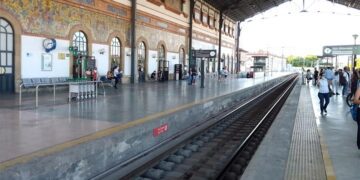 Andenes de la histórica estación de Jerez / FOTO: DBC
