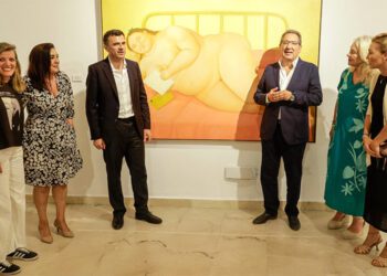 En la inauguración formal de la muestra / FOTO: Fundación Cajasol