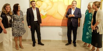 En la inauguración formal de la muestra / FOTO: Fundación Cajasol