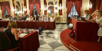 Un momento del pleno extraordinario / FOTO: Eulogio García