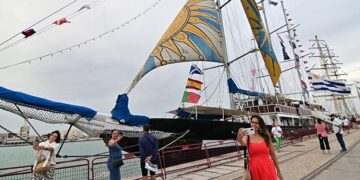 El Capitán Miranda durante su participación en la Gran Regata de 2023 / FOTO: Eulogio García