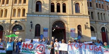 Un momento de la protesta / FOTO: Ecologistas en Acción