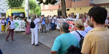 Un momento de la concentración / FOTO: Eulogio García