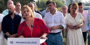 Un momento del acto del PP junto a la AP-4 / FOTO: PP