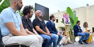 Rueda de prensa en el Castillo de Santa Catalina / FOTO: Eulogio García
