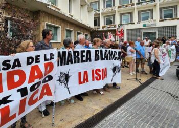 Una pasada protesta de la Marea Blanca / FOTO: cedida