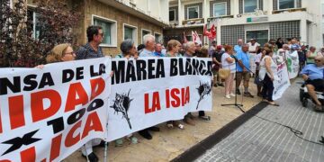 Una pasada protesta de la Marea Blanca / FOTO: cedida