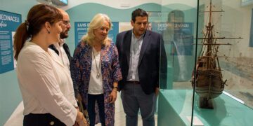 Políticos inaugurando el espacio expositivo meses atrás / FOTO: Junta