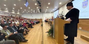 Un momento del discurso de Mantell / FOTO: UCA