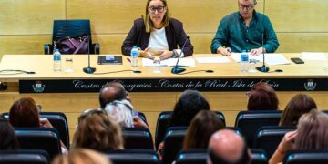 La concejala Barrera presidiendo el Consejo / FOTO: Ayto.