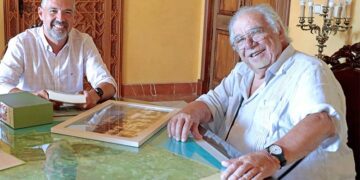 Ángel García López reunido con el alcalde meses atrás / FOTO: Ayto.