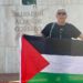 Aparicio con la bandera palestina / FOTO: cedida
