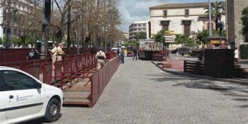 Montaje de la carrera oficial por donde pasarán todos los pasos / FOTO: Ayto.