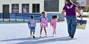 Llegando tarde a clase / FOTO: Eulogio García