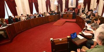 Momento de las votaciones en el pleno / FOTO: Eulogio García