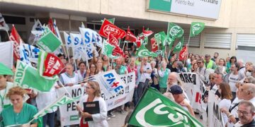 Un momento de la protesta / FOTO: CSIF