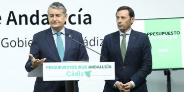 Sanz en su comparecencia en la delegación del Gobierno andaluz en Cádiz / FOTO: Junta