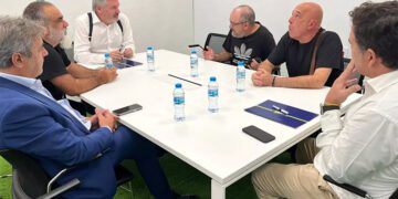 Un momento de la reunión / FOTO: Cádiz CF