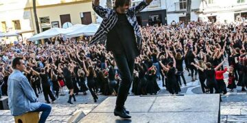 Flashmob flamenco celebrado en noviembre de 2023 / FOTO: Eulogio García