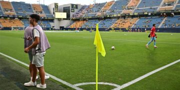 El estadio gaditano desde un córner / FOTO: Eulogio García