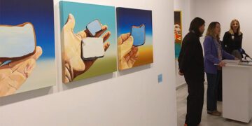 Durante la presentación de la muestra / FOTO: Diputación