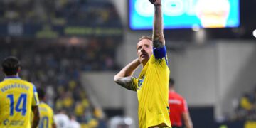 El doblete de Álex Fernández no sirvió para nada / FOTO: Cádiz CF