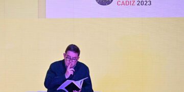 García Montero en una de las actividades del Congreso de la Lengua / FOTO: Eulogio García
