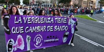 Marcha de colectivos feministas el 25-N de 2024 / FOTO: Eulogio García