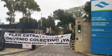 Sin actividad en la antigua Bazán de San Fernando / FOTO: CSIF