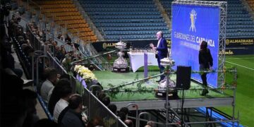 Un momento del acto celebrado en la misma Tribuna del estadio / FOTO: Cádiz CF