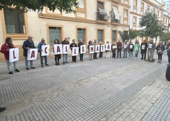 Un momento de la concentración / FOTO: Apdha