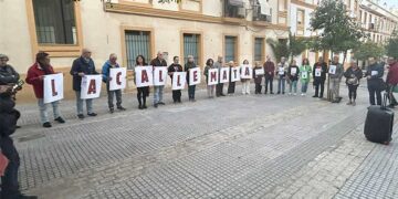 Un momento de la concentración / FOTO: Apdha