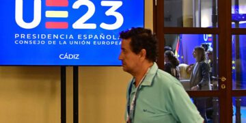 Durante la cumbre de ministros de la UE en Cádiz en 2023  / FOTO: Eulogio García
