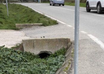 Ejemplo de cunetas y tubos cegados / FOTO: cedida