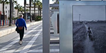 Uno de los paneles que componen la muestra / FOTO: Eulogio García